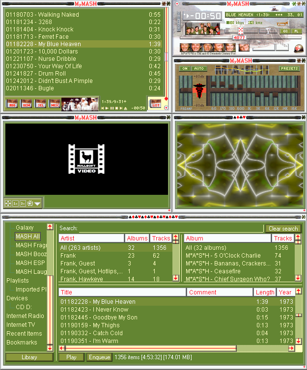 MyMASH skin for Winamp users